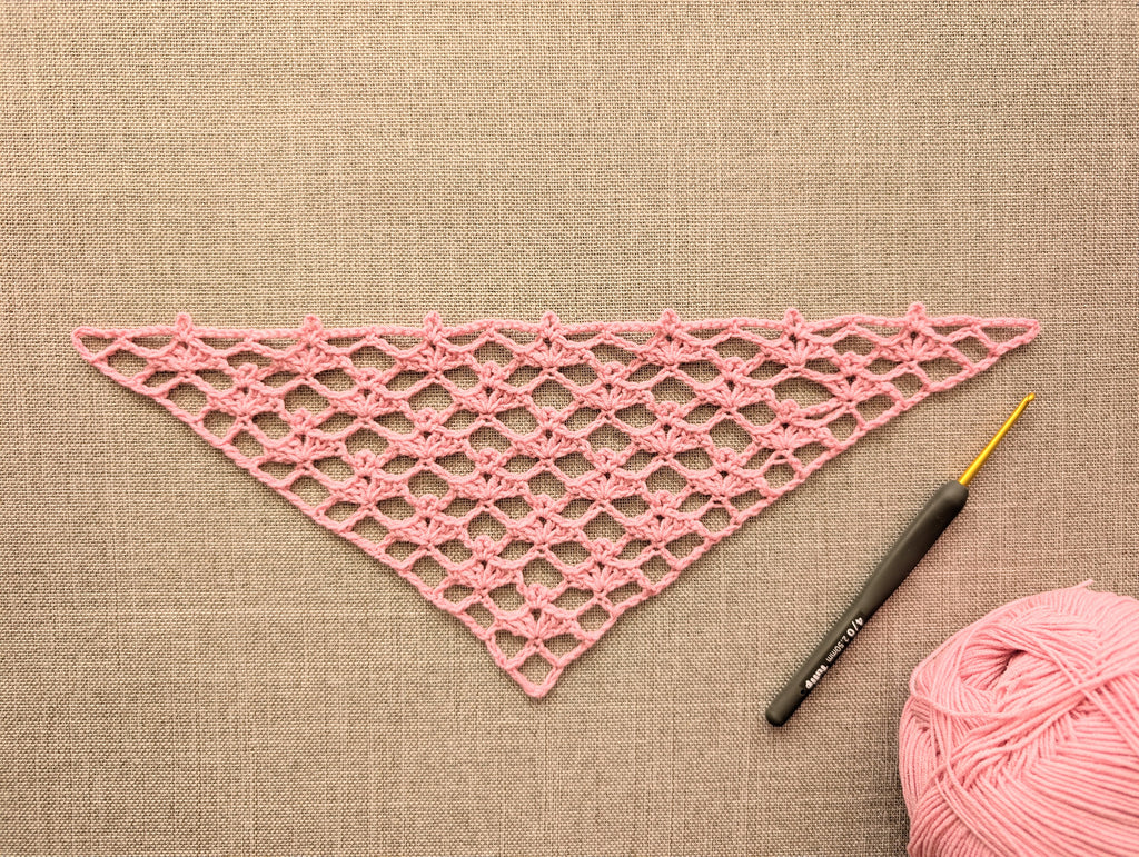 Triangle Bandana & Shawl Crochet Chart | Beginner Friendly PDF Pattern