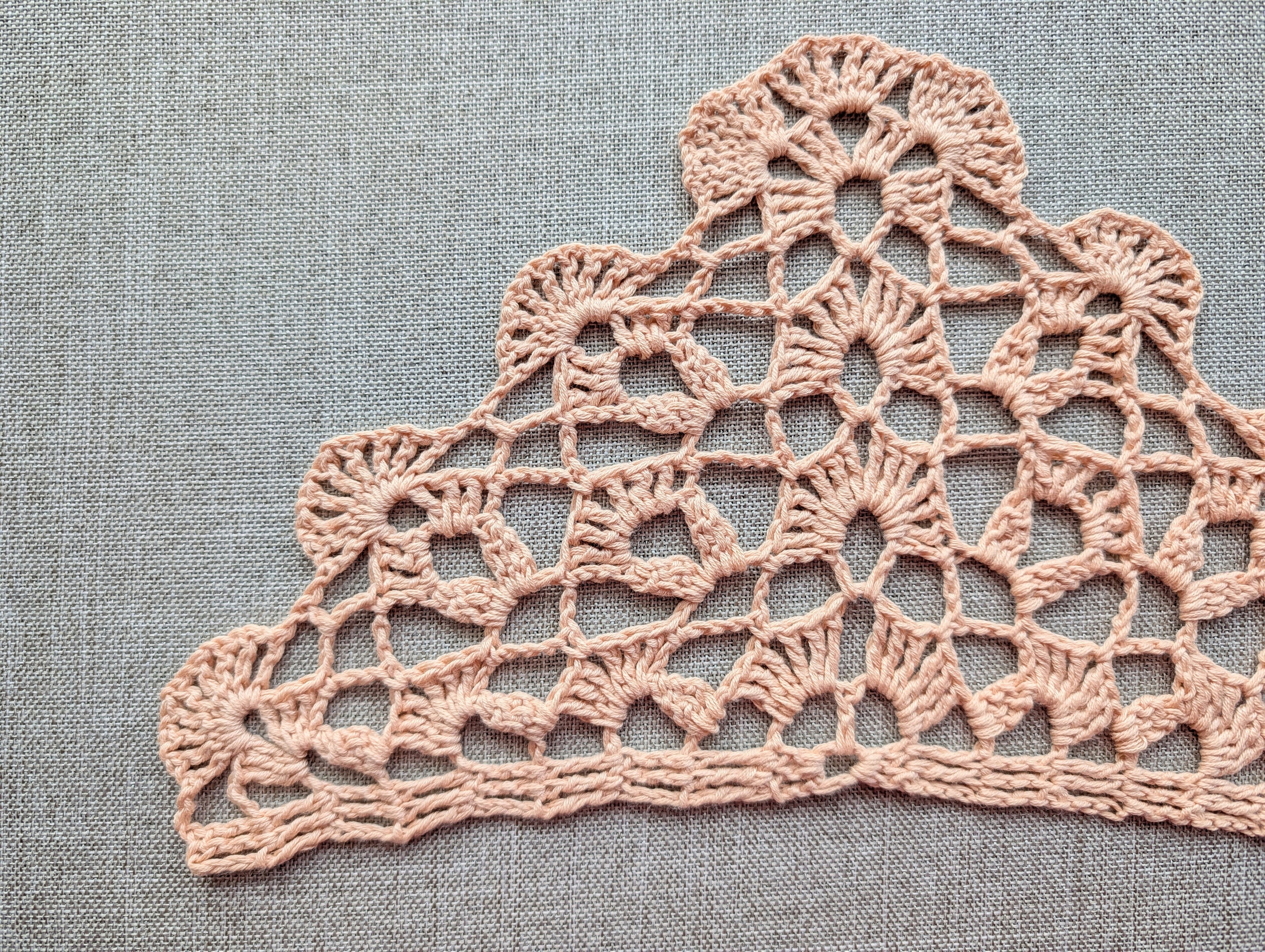 Triangle Shawl Crochet Chart PDF + Border #45