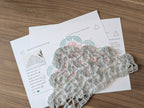 High-contrast visual crochet chart diagram with universal symbols for Triangle Bandana Shawl Pattern 45.
