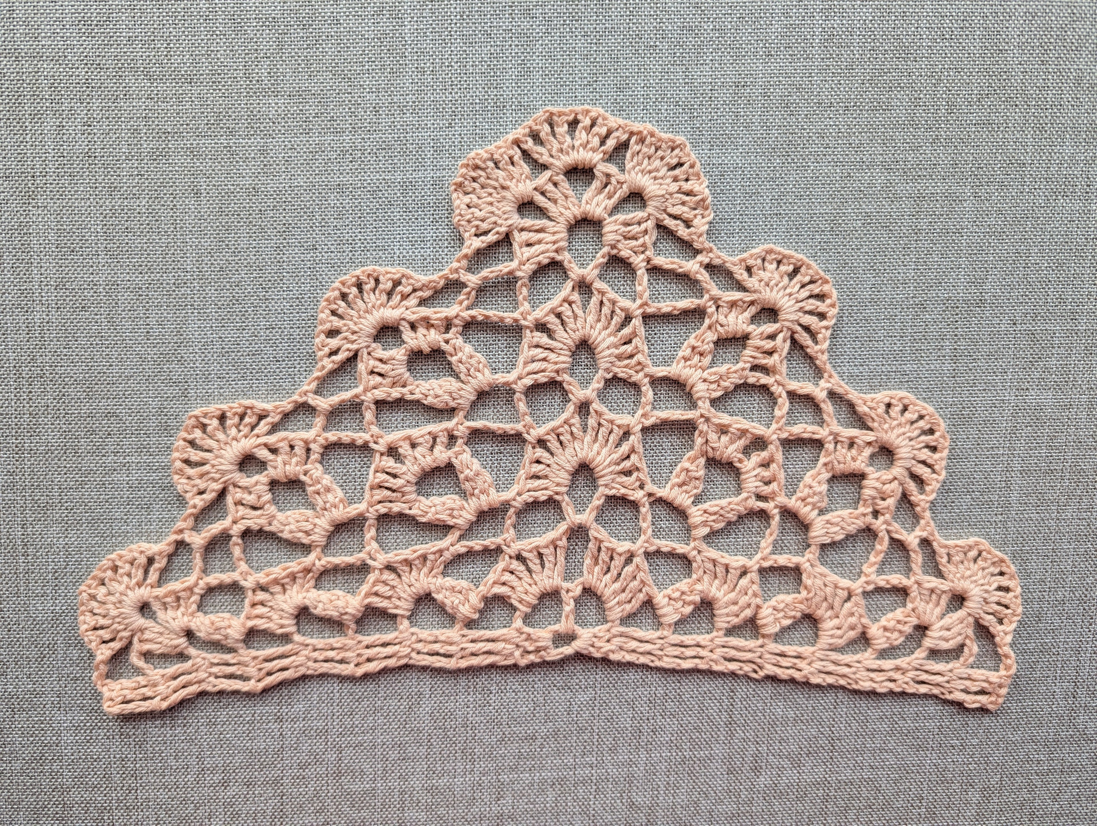 Triangle Shawl Crochet Chart PDF + Border #45