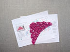 High-contrast visual crochet chart diagram with universal symbols for Triangle Bandana Shawl Pattern 46.