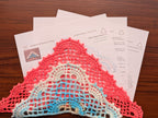 Digital PDF printable crochet pattern cover for Triangle Shawl Bandana Crochet PDF Chart 51.