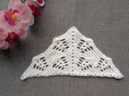 High-contrast visual crochet chart diagram with universal symbols for Triangle Shawl Pattern 54.