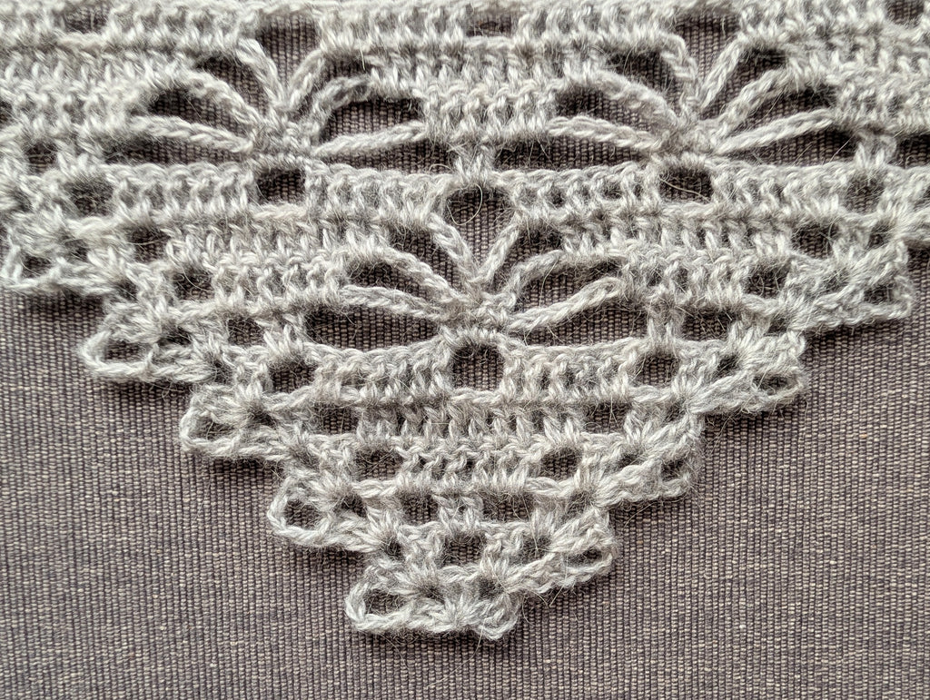 Triangle Bandana/Shawl Crochet Chart PDF #55 + Border
