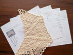 Digital PDF printable crochet pattern cover for Triangle Shawl Crochet PDF Chart 57.