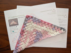 High-contrast visual crochet chart diagram with universal symbols for Triangle Bandana Shawl Pattern 63.