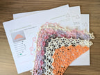 Digital PDF printable crochet pattern cover for Triangle Crochet Shawl Chart 69.