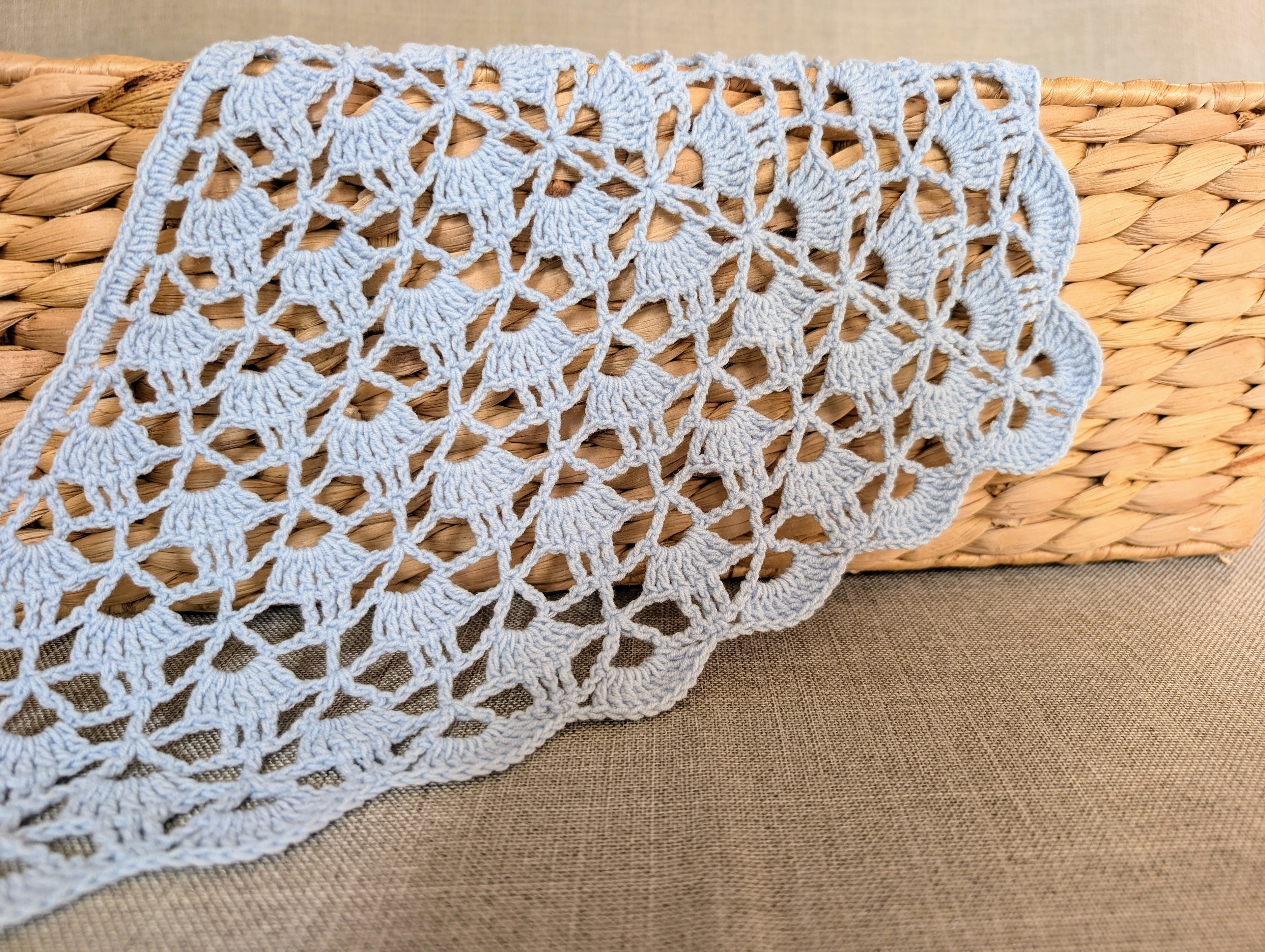 Lace Triangle Crochet Bandana / Shawl PDF Chart #10 + Border