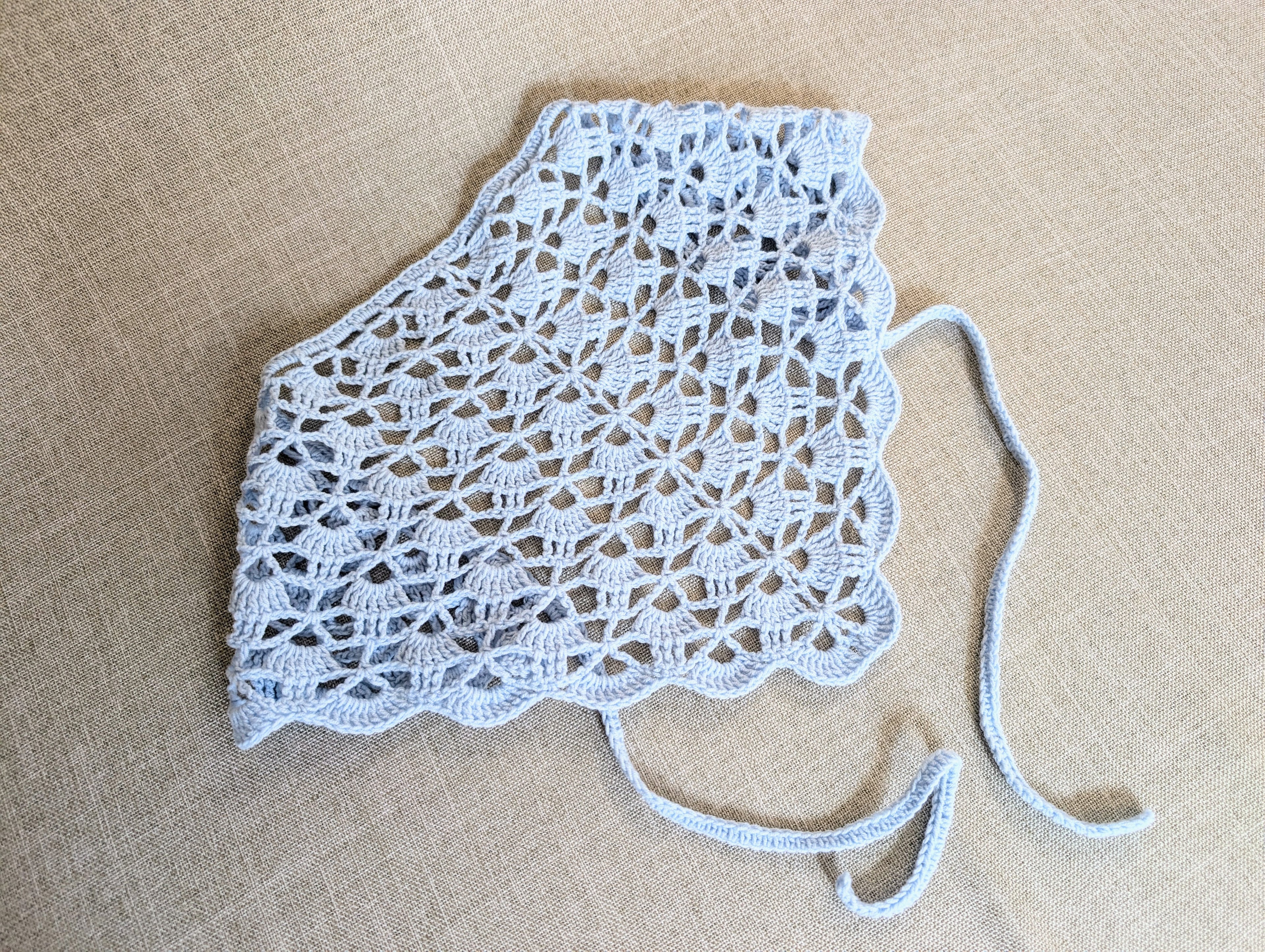 Lace Triangle Crochet Bandana / Shawl PDF Chart #10 + Border