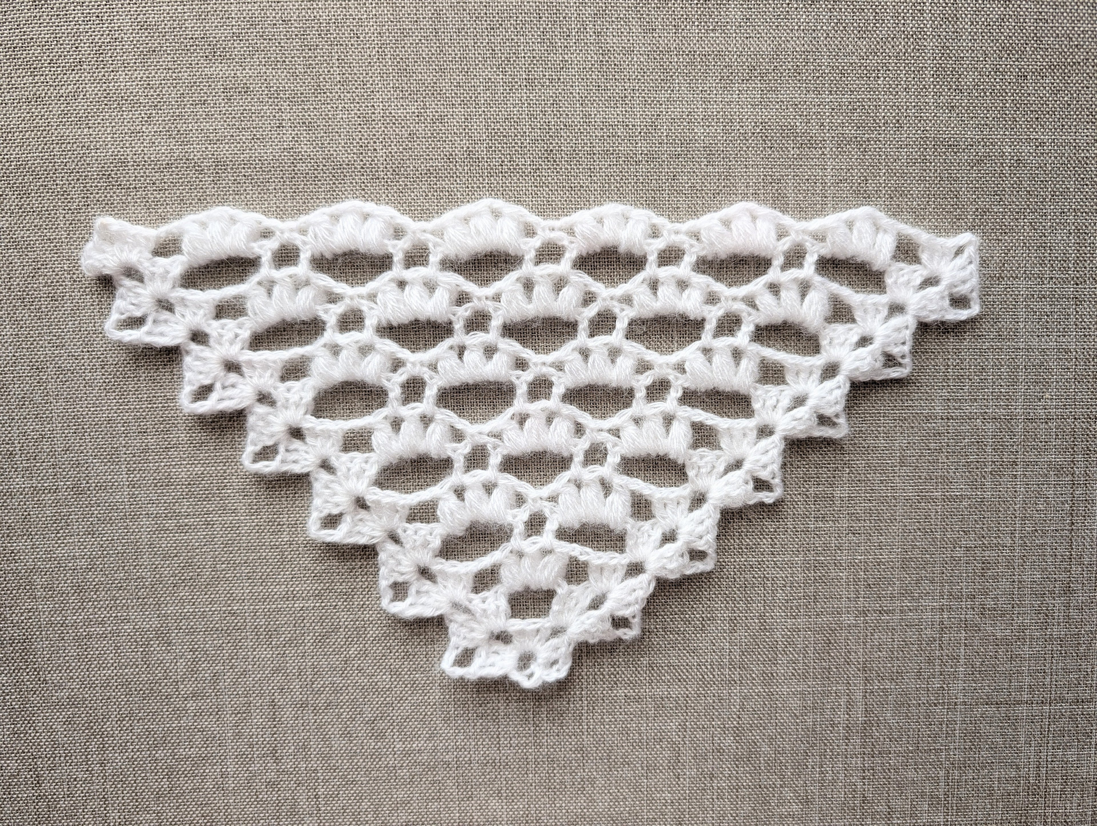 Chart 107 symbol key for winter cluster stitch shawl crochet pattern with US terms legend and diagram guide.