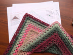 Side-by-side view of two pattern variations included in Chart 113 crochet digital download.