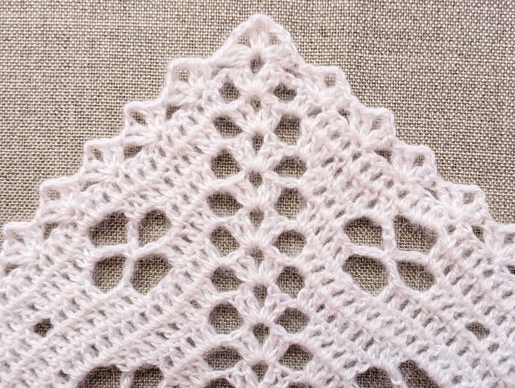 Crochet stitch symbol legend displaying US terms and symbols for chain stitch, magic ring, single crochet, double crochet.