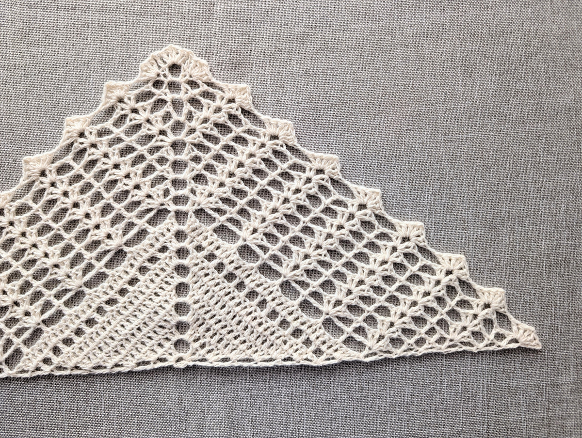 Triangle Crochet Shawl PDF Chart #115 + Border