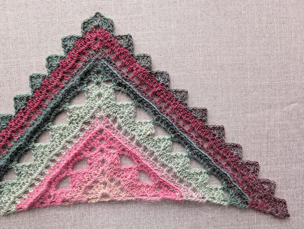 High-contrast vector crochet symbol chart and 3-page PDF guide cover preview for pattern #112.