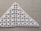 High-contrast visual crochet chart #98 PDF preview showing 2-row repeat symbols and US stitch key.