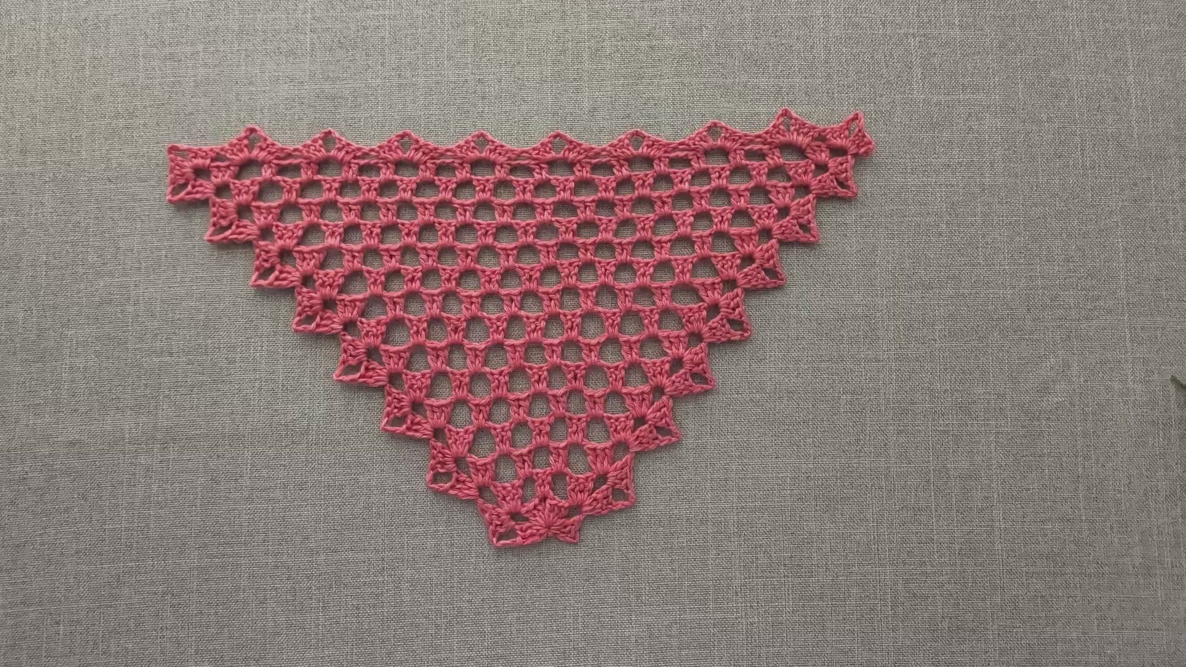 Lace Triangle Crochet Shawl PDF Chart #95 + Border